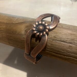 Copper Floral Bracelet